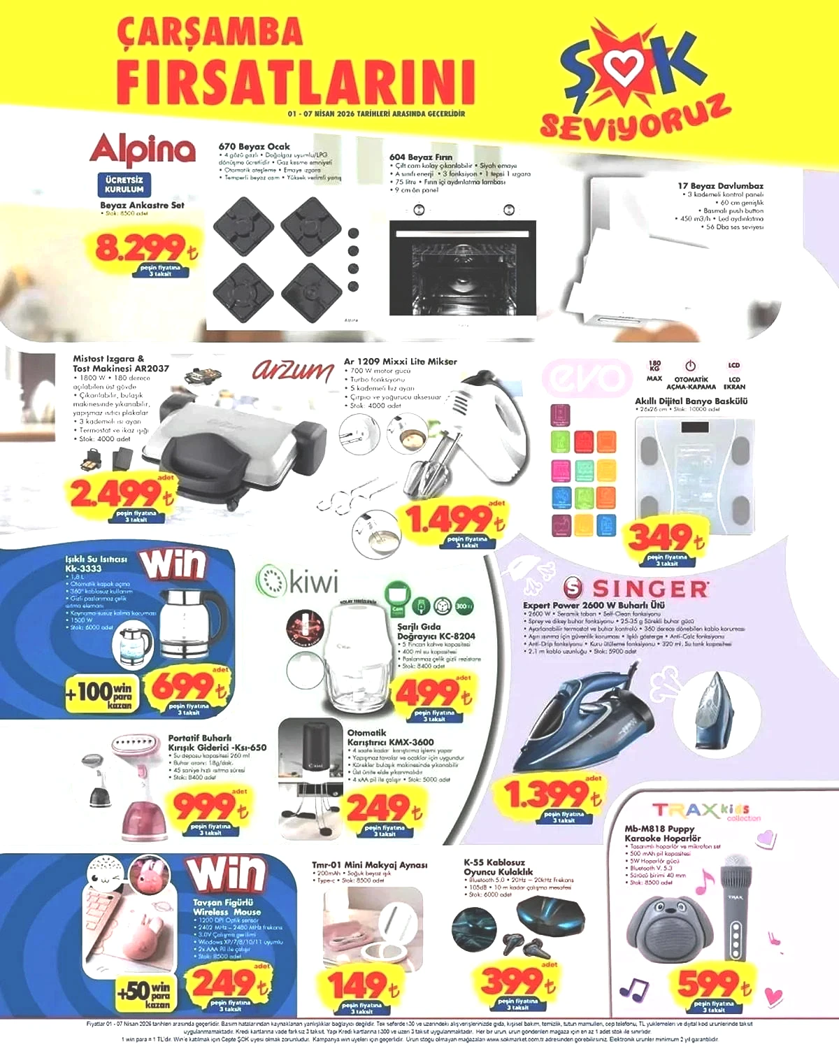 1-7 NİSAN ŞOK AKTÜEL İNDİRİMLERİ 1-7 NİSAN ŞOK AKTÜEL İNDİRİMLERİ