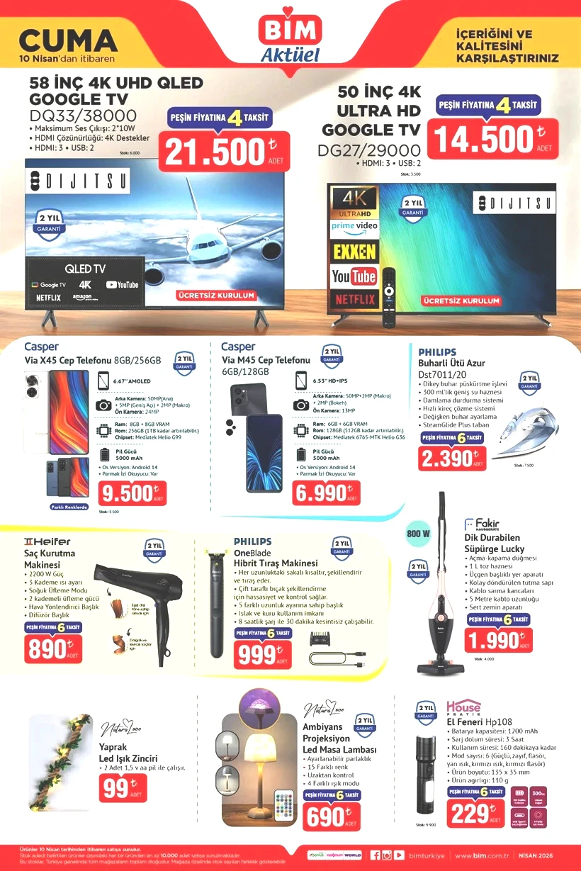 BİM 7-8-10 Nisan 2026 Aktüel Ürünler Kataloğu Bahçe Mobilyaları, Solar Aydınlatma Sistemi Geliyor - Resim : 5