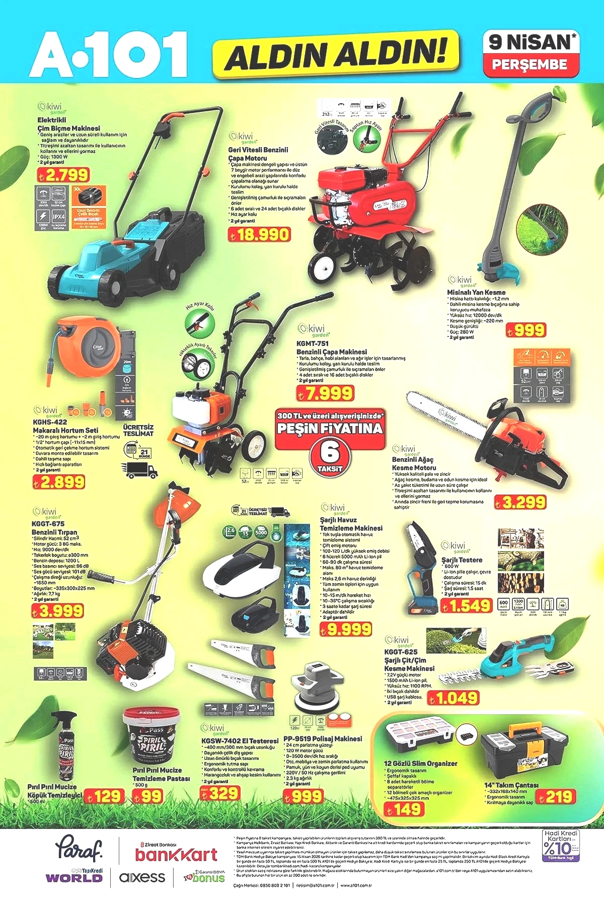 Bahçeniz yeniden doğuyor: A101’e 9 Nisan Perşembe Elektrikli Çim Biçme Makinesi geliyor! - Sayfa 7
