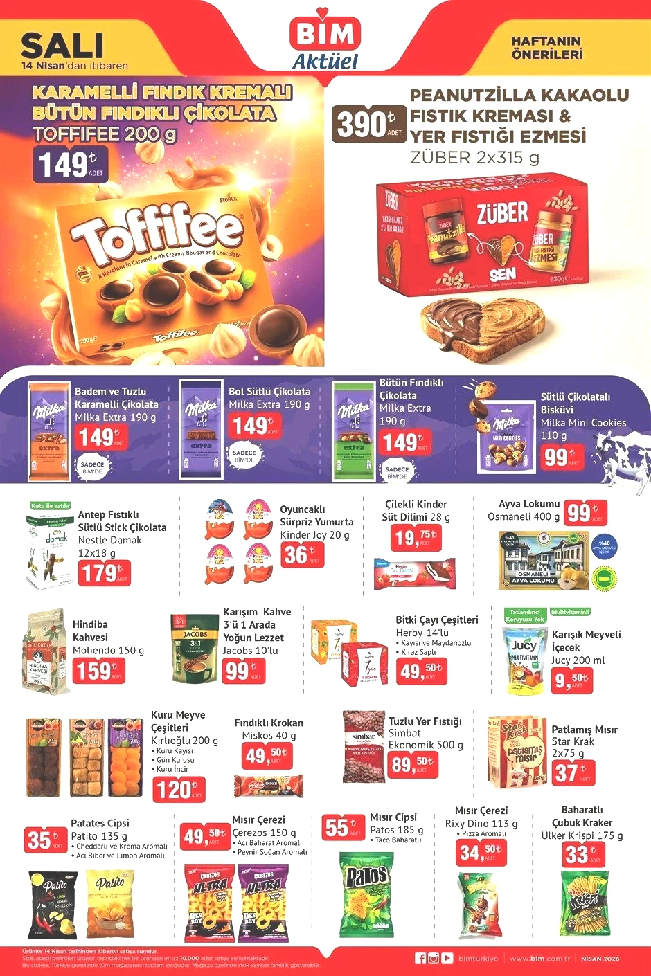 14 NİSAN SALI BİM AKTÜEL KATALOĞU