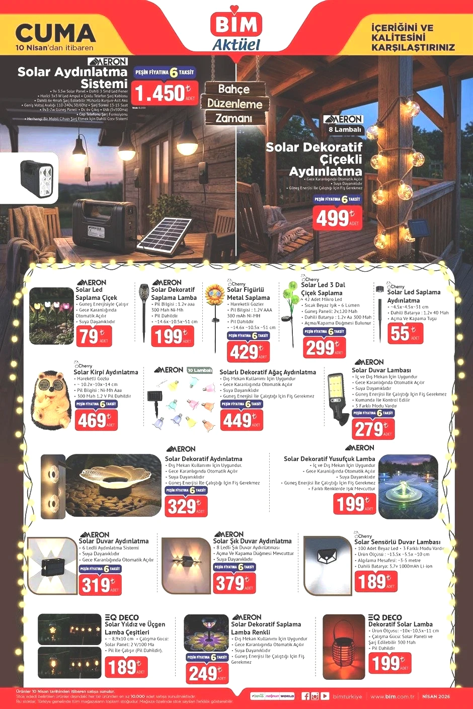 BİM 10 NİSAN AKTÜEL KATALOĞU