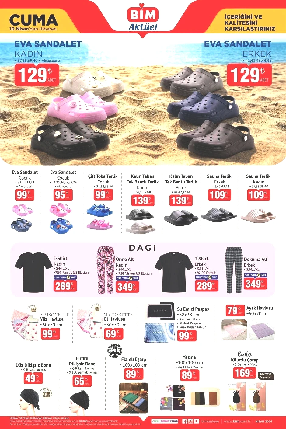 BİM 10 NİSAN AKTÜEL KATALOĞU