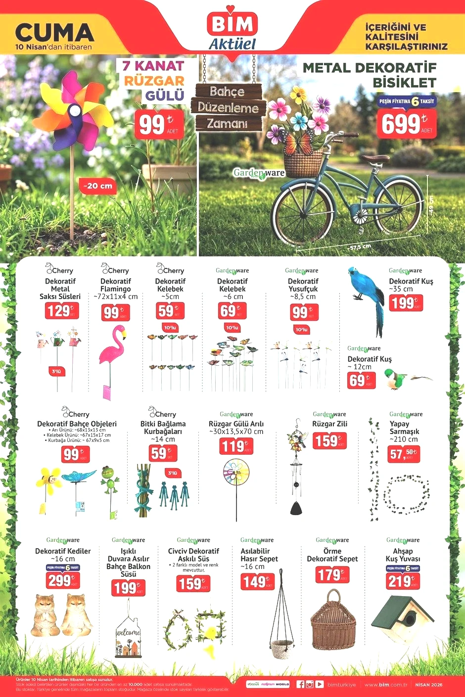 BİM 10 NİSAN AKTÜEL KATALOĞU