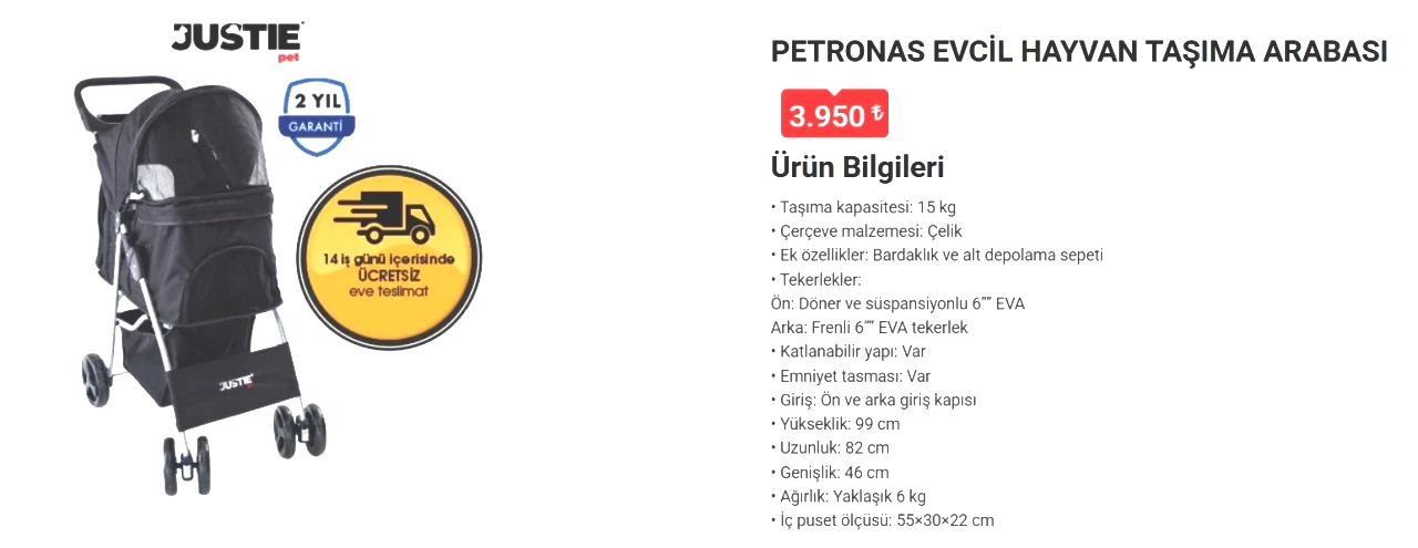 Patili dostlara konforlu yolculuk: 15 Nisan Çarşamba BİM’e Evcil Hayvan Taşıma Arabası geliyor! - Sayfa 7