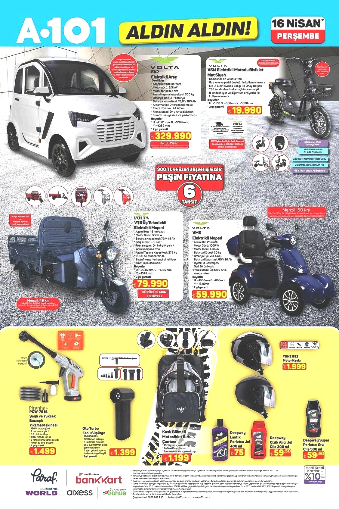 16 NİSAN A101 ALDIN ALDIN AKTÜEL KATALOĞU